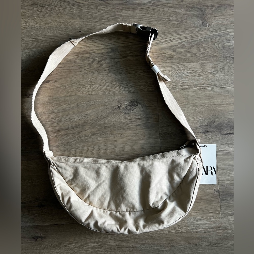 Zara Beige Crossbody Bag